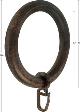GARESA Gardinenring | Braun