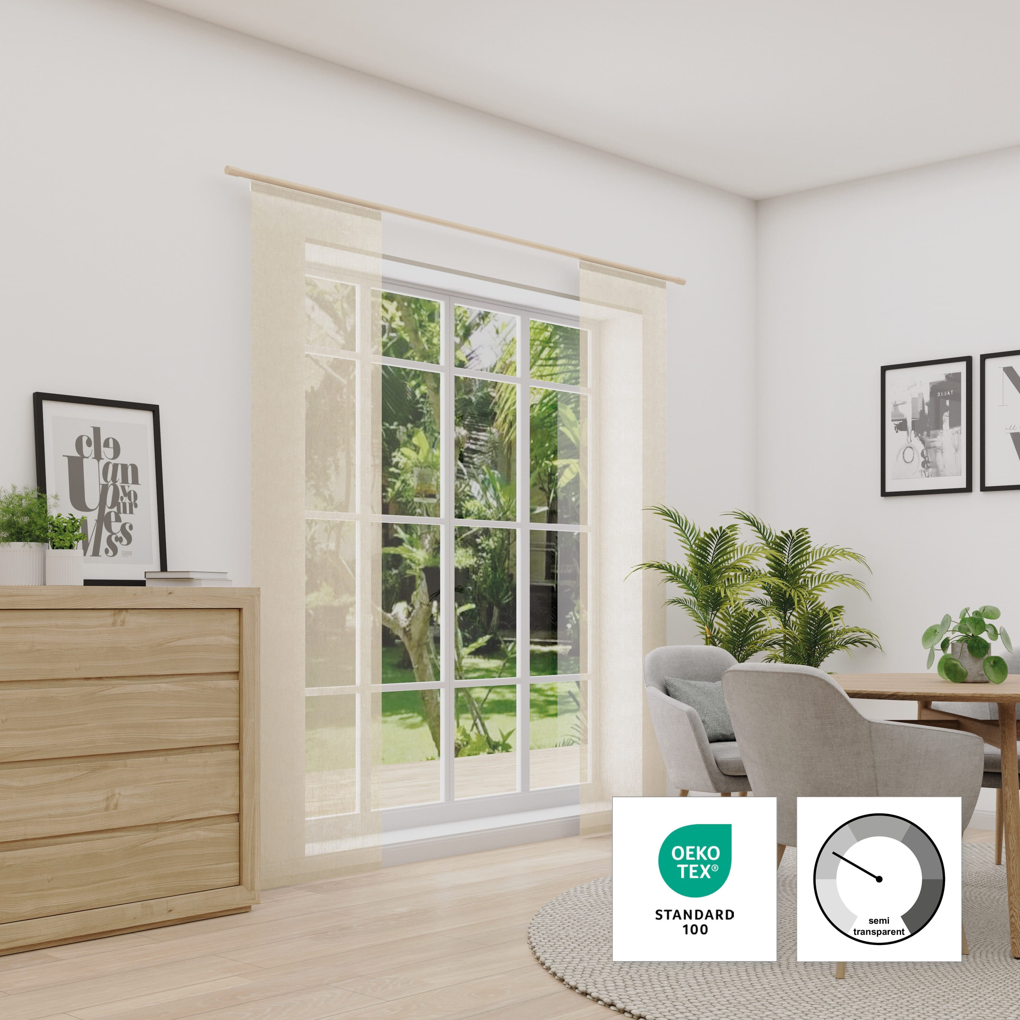 Neutex for you! Schiebegardine LUCIA | Beige
