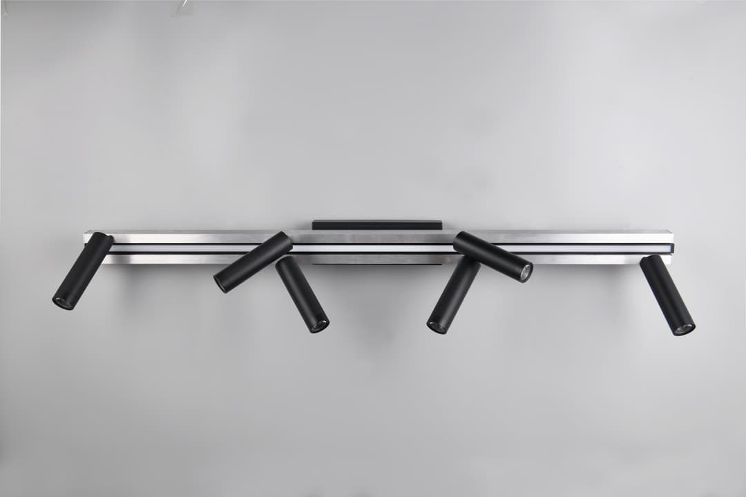TRIO Leuchten LED Deckenleuchte ZENO | Schwarz