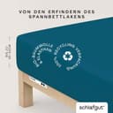 Schlafgut Spannbettlaken PURE | Blau
