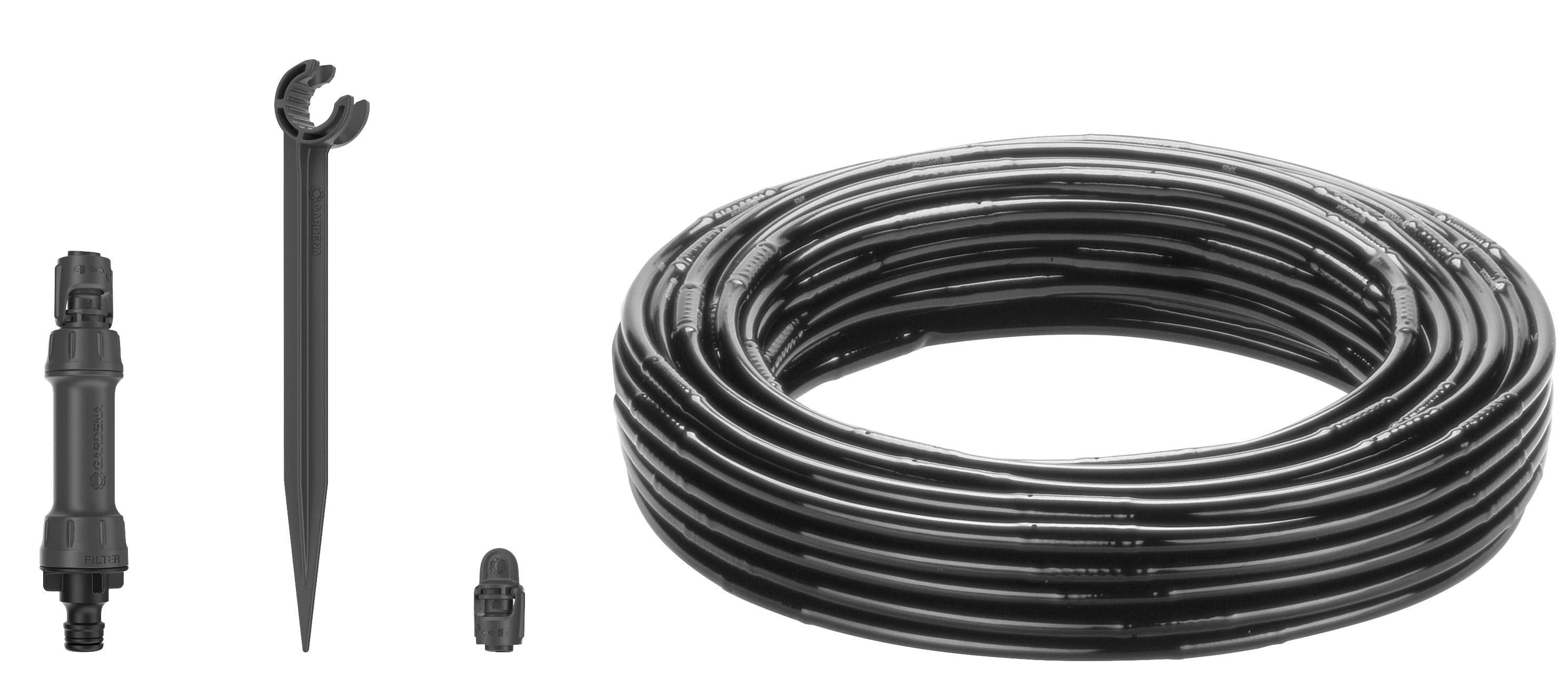 GARDENA Bewässerungssystem Tropfbewässerung Set | Schwarz