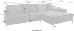 Trends by HG Ecksofa Summer L-Form | Grün