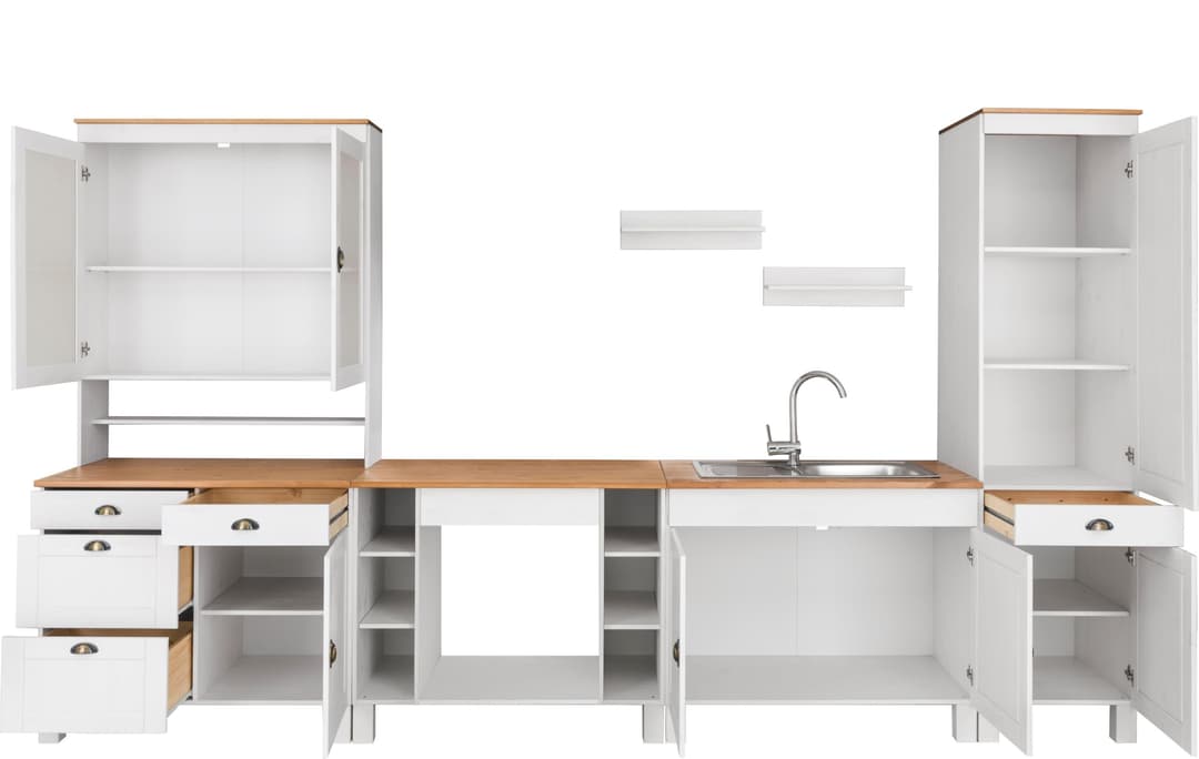 Home affaire Küchenzeile Oslo | Weiß