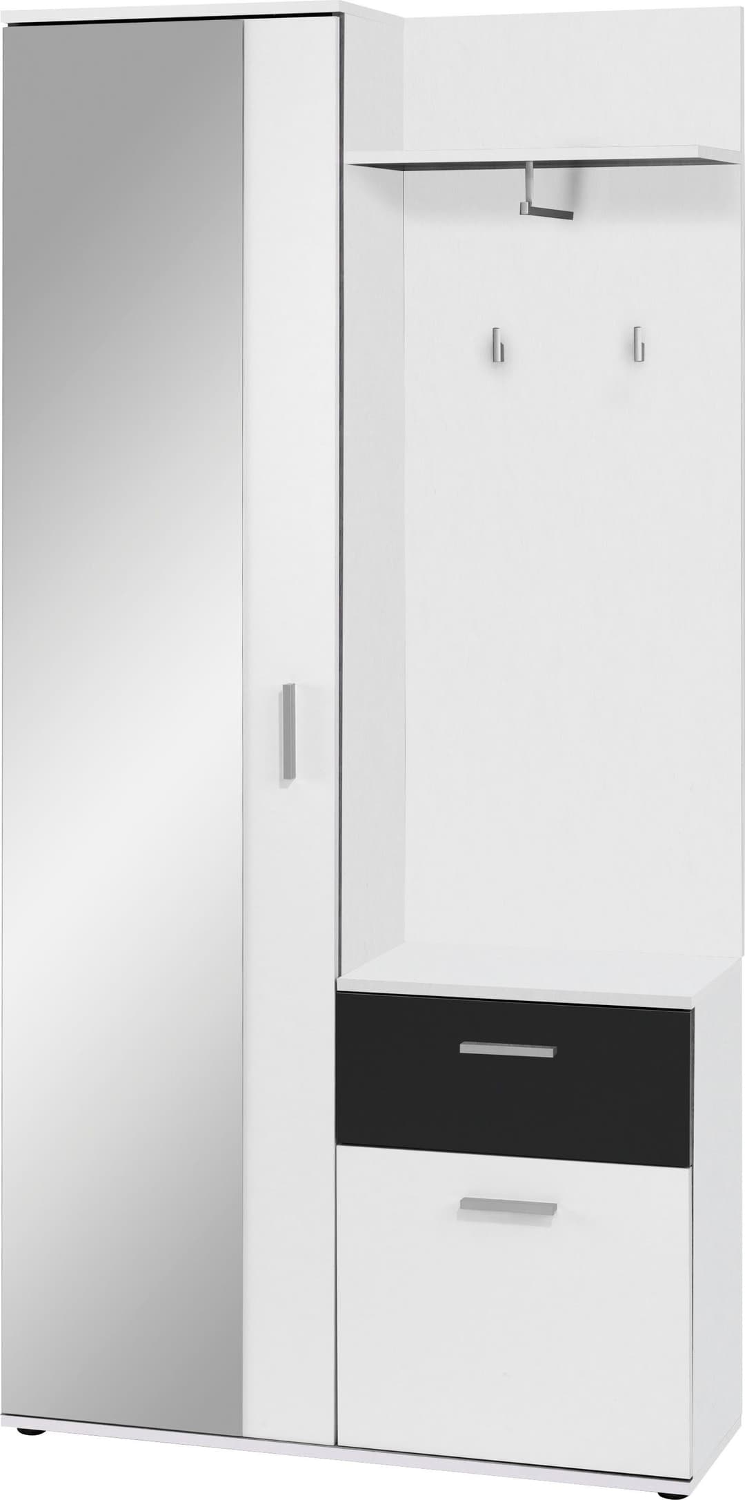 byLIVING Kompaktgarderobe Jakob | Weiß