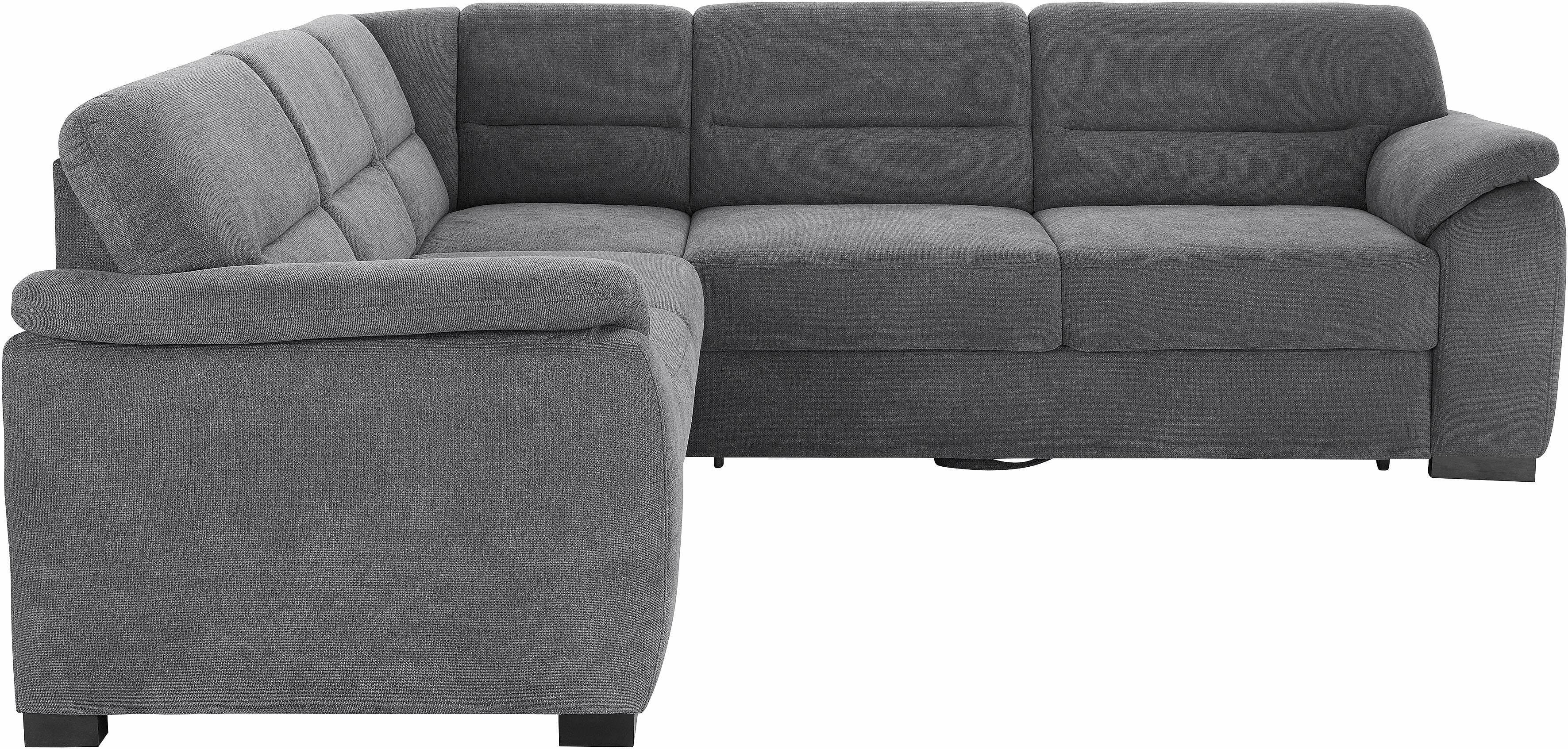 sit&more Ecksofa Montego L-Form | Grau