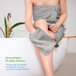 HAMMETEX Waschlappen 2er-Set | Grau