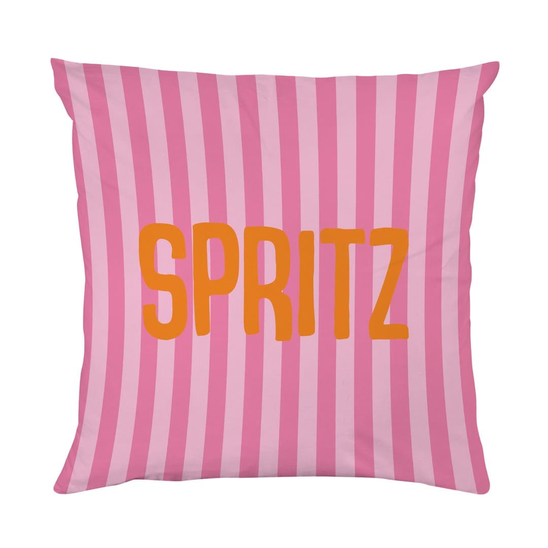 queence Dekokissen Spritz gestreift | Mehrfarbig