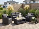 KONIFERA Gartenlounge-Set St. Tropez | Schwarz