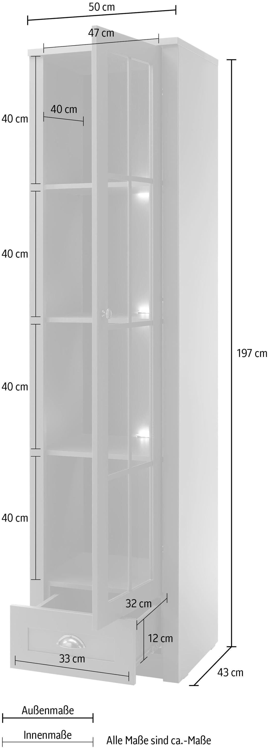 Home affaire Vitrine Ascot | Grün