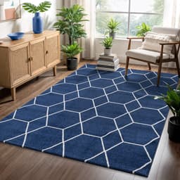 Sanat Teppich Trellis | Blau