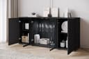 Home affaire Sideboard Caro | Schwarz 4