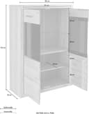 OTTO home Vitrine Ribe | Holztöne 3