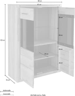 OTTO home Vitrine Ribe | Holztöne