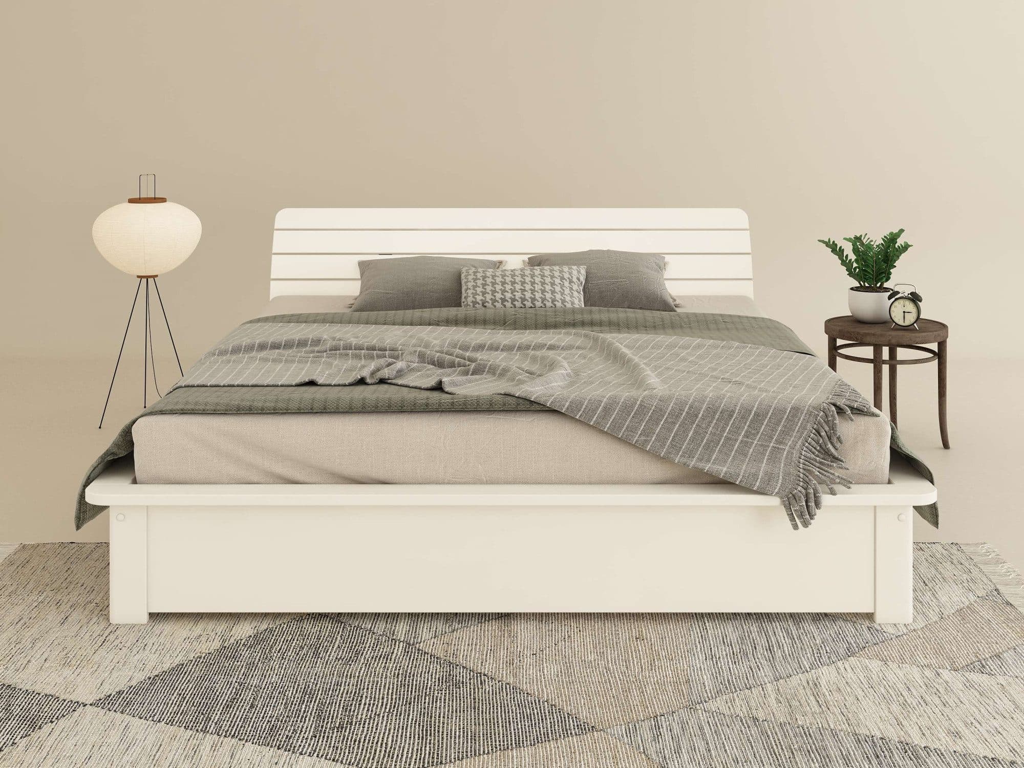 OTTO home Massivholzbett Antri | Weiß