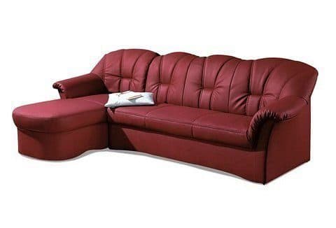 DOMO collection Ecksofa Papenburg | Rot