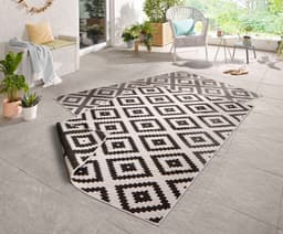 HANSE Home Malta Wendeteppich | Schwarz