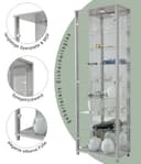 fif möbel Vitrine OPTIMA | Silber 3