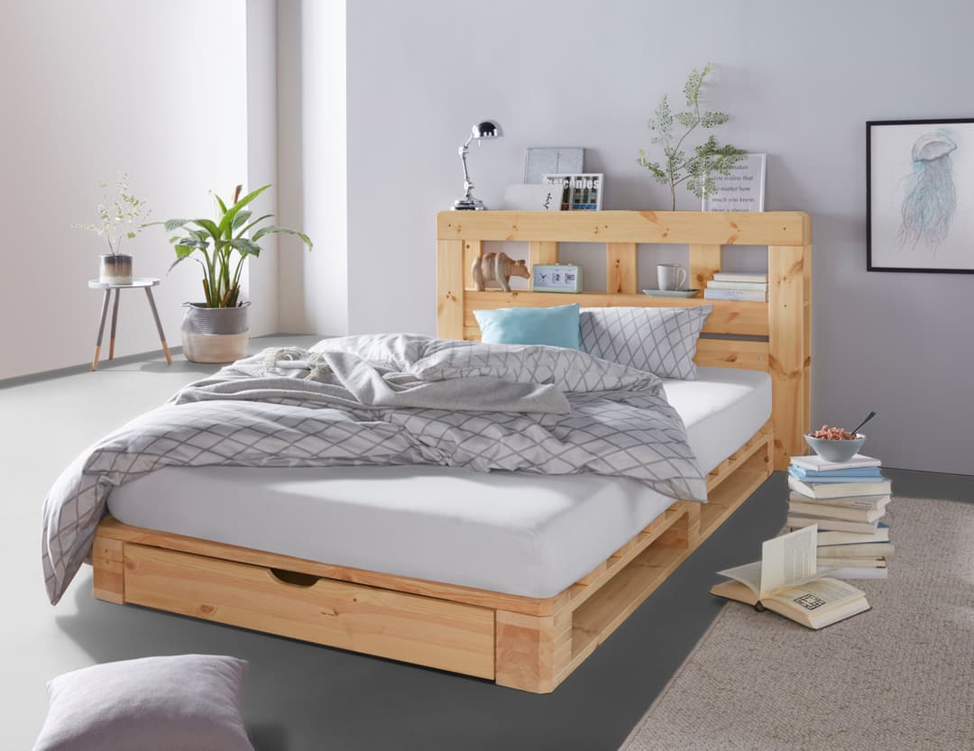OTTO home Palettenbett ALASCO | Holztöne