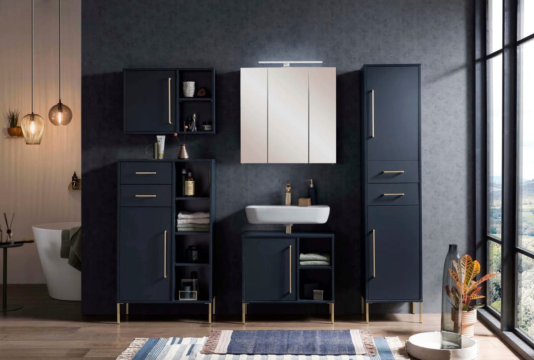 welltime Waschbeckenunterschrank Kent | Blau