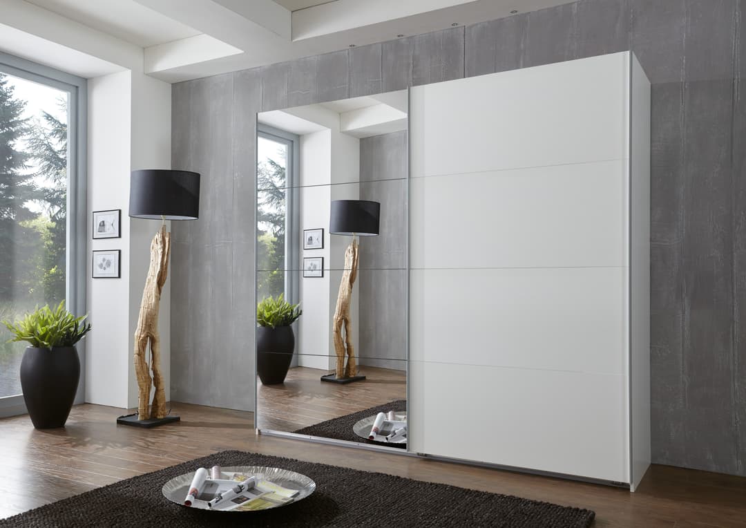 Wimex Schwebetürenschrank Ernie | Weiß
