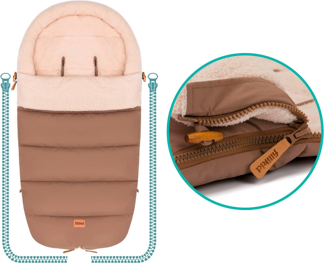 Fillikid Fußsack Atlas | Braun