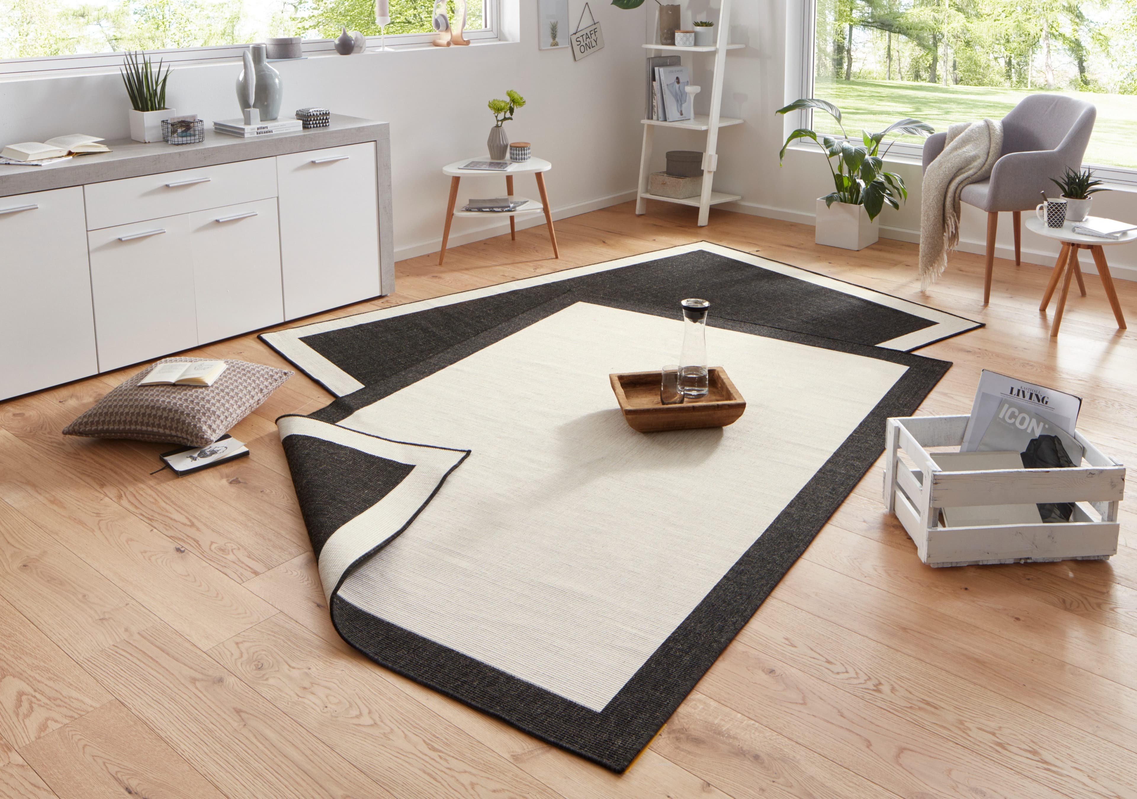 HANSE Home Teppich Panama | Schwarz