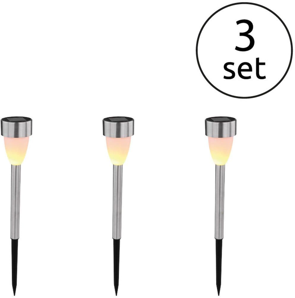 GLOBO LIGHTING LED Solarleuchte SOLAR | Silber