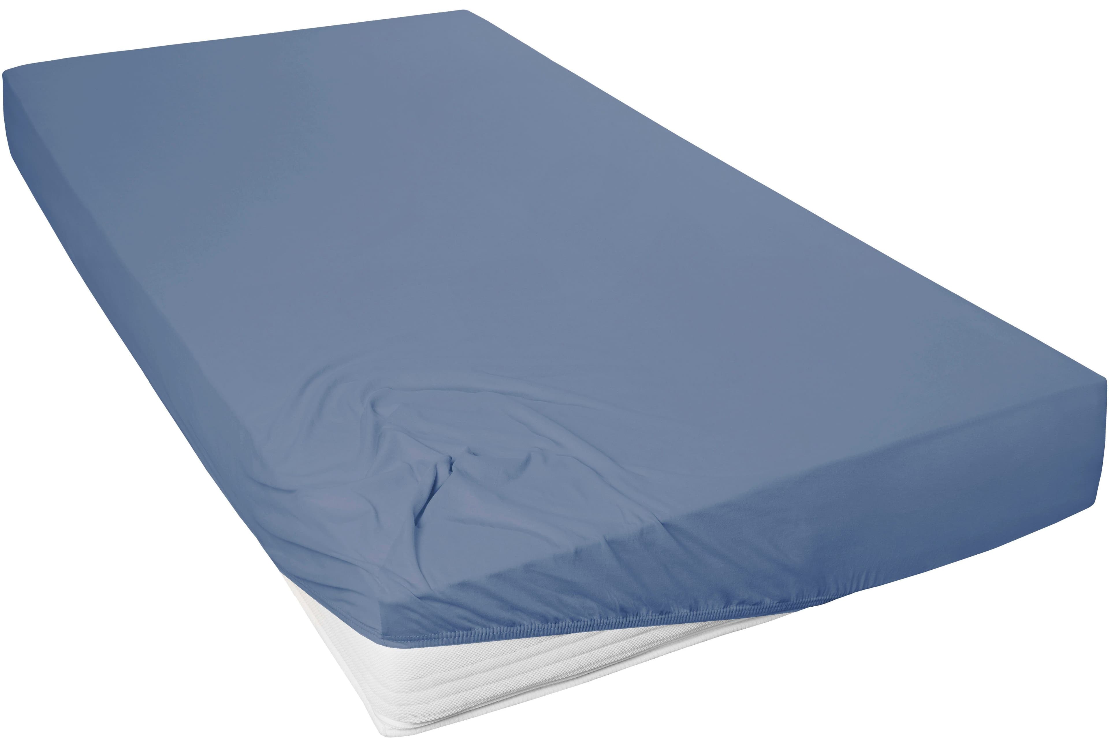 Primera Spannbettlaken Mako-Feinjersey | Blau