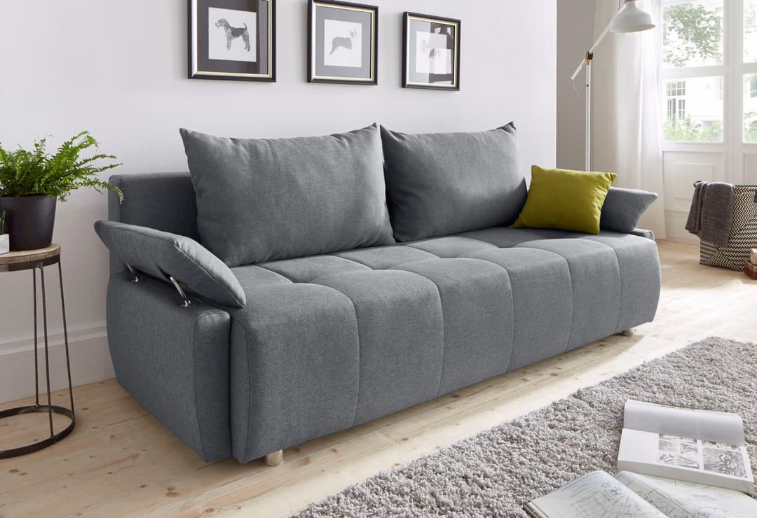COLLECTION AB Schlafsofa Funtastic | Grau
