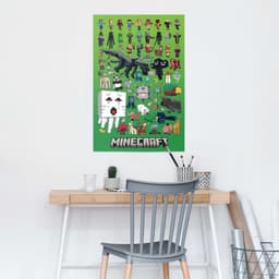 Reinders! Poster Minecraft - character montage | Grün