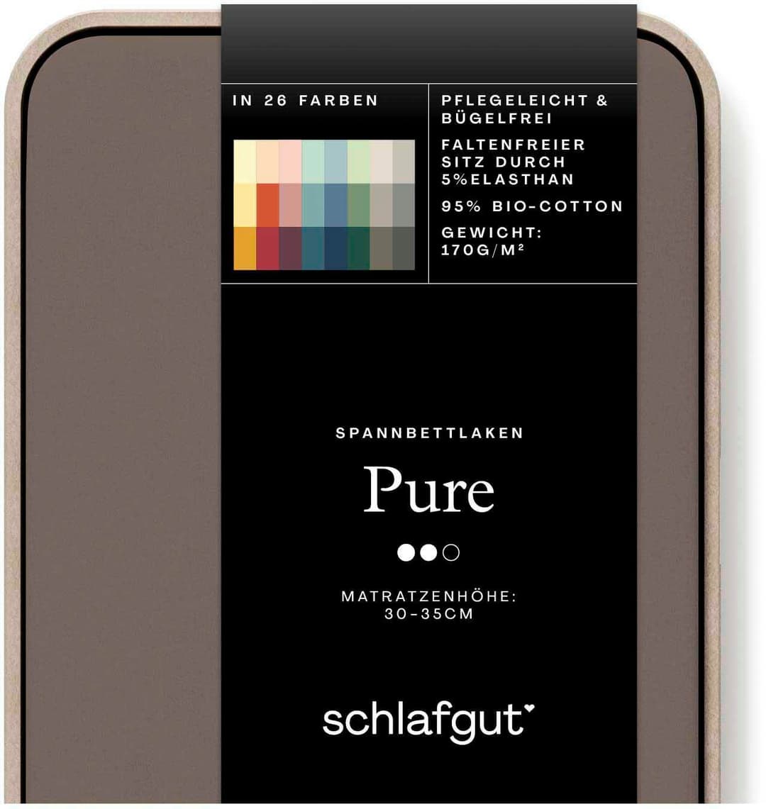 Schlafgut Spannbettlaken PURE | Beige