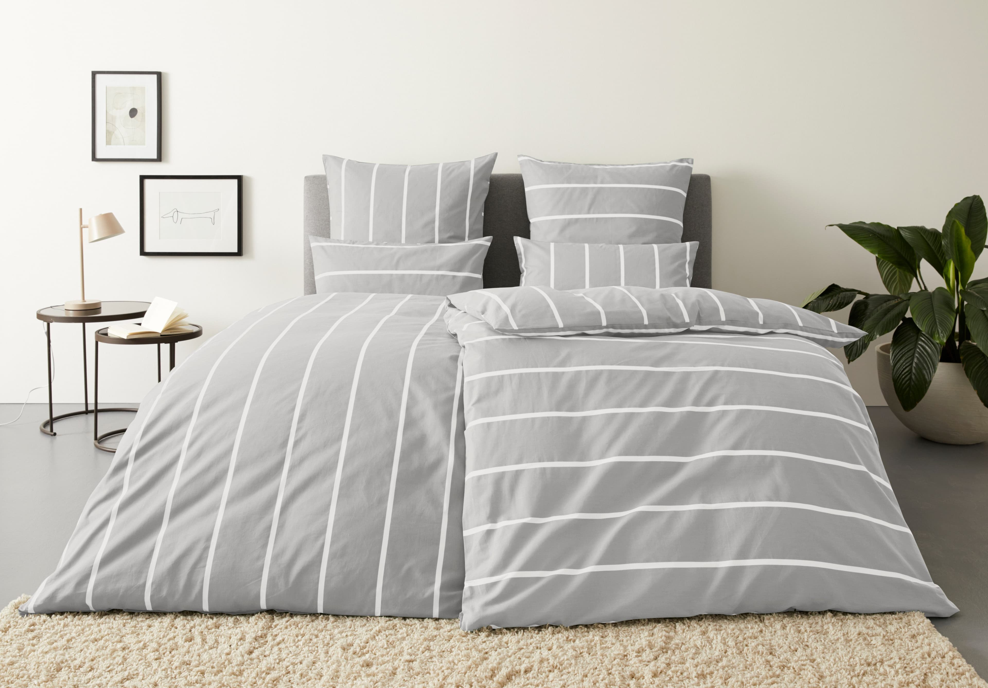 OTTO home Wendebettwäsche MIETTE | Grau
