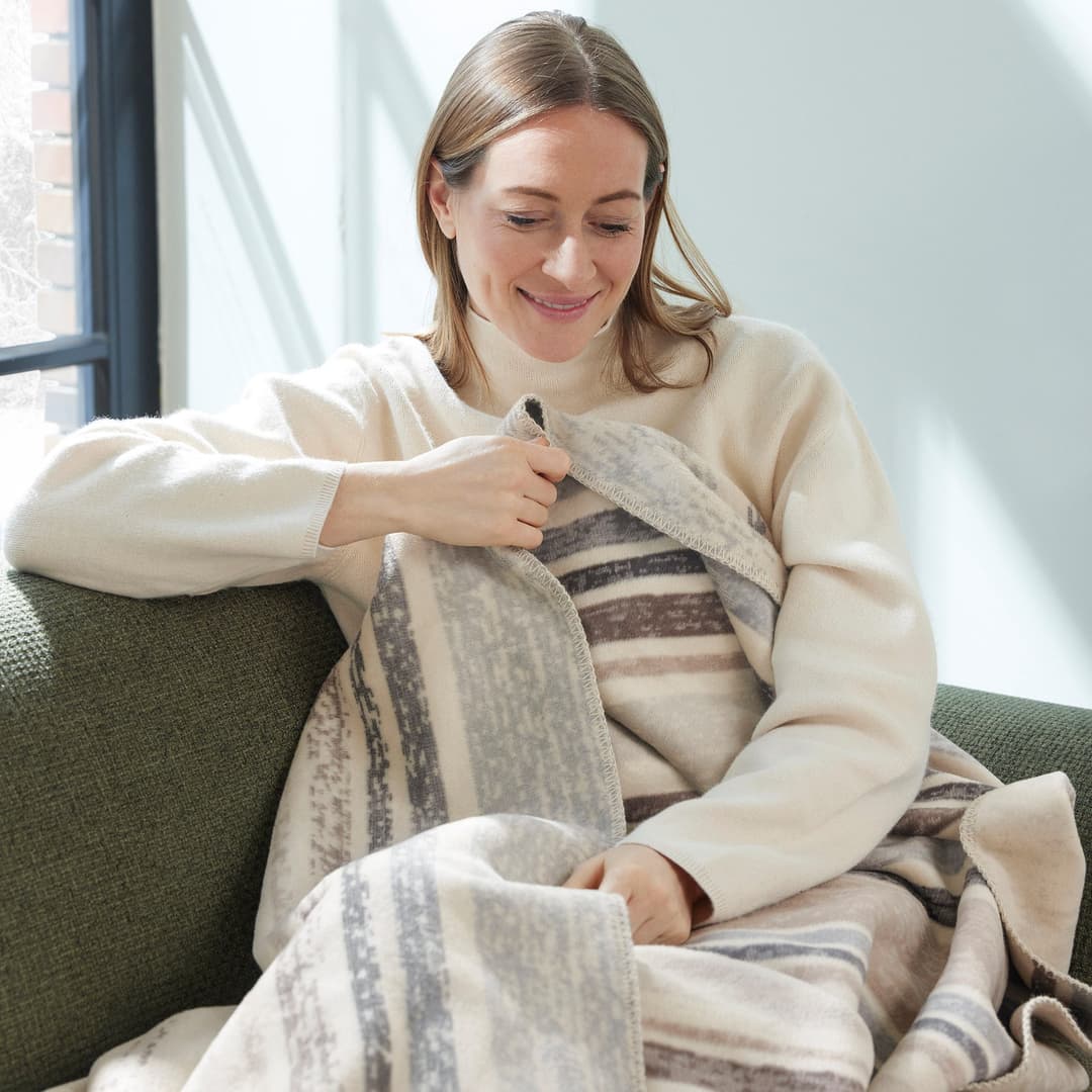 IBENA Wohndecke Kumba | Beige
