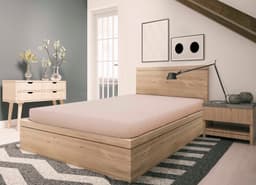SETEX Bettlaken Feinbiber Melange Spannbetttuch | Beige