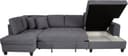 Trends by HG Wohnlandschaft Moritz U-Form | Grau 5