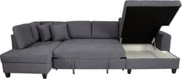 Trends by HG Wohnlandschaft Moritz U-Form | Grau