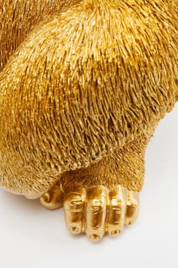 Kare Design Dekofigur Monkey Gorilla Side Medium | Gold