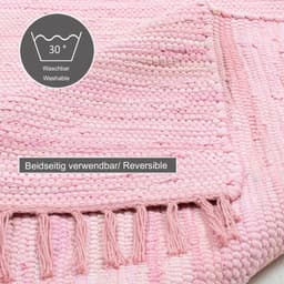THEKO Teppich Happy Cotton Fleckerl | Rosa