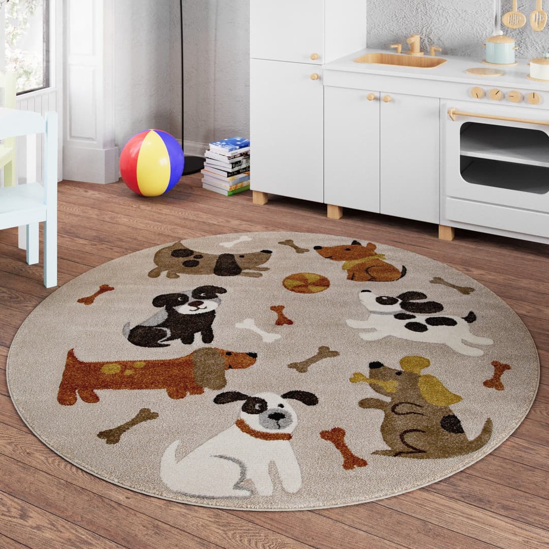 SMART KIDS Kinderteppich Rocky & Friends | Beige