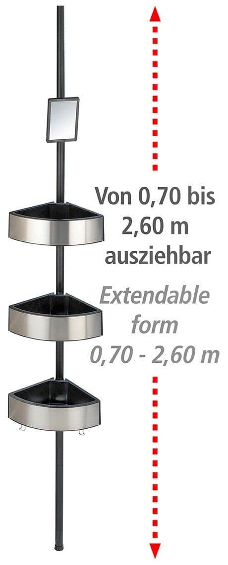 Wenko Duschregal Premium Big Black | Schwarz