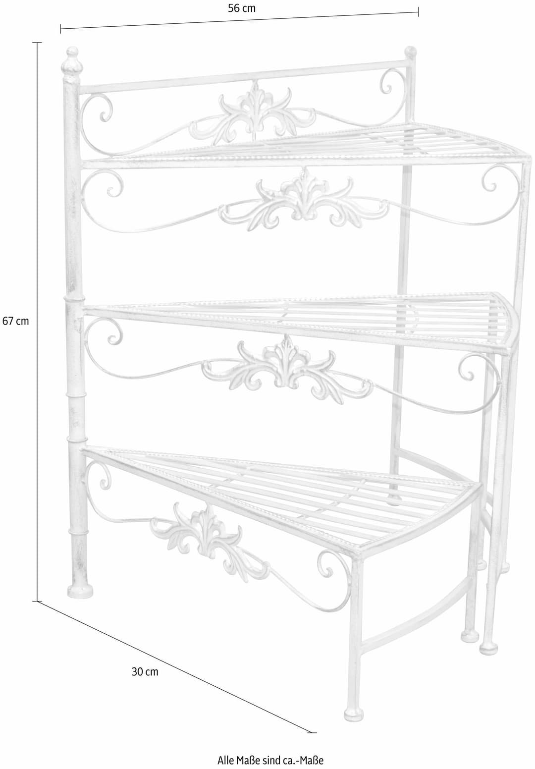 HOFMANN LIVING AND MORE Blumenständer Treppe | Weiß