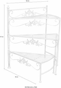 HOFMANN LIVING AND MORE Blumenständer Treppe | Weiß