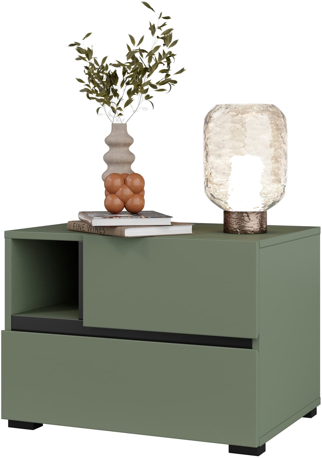 OTTO home Nachtkommode Cross | Grün