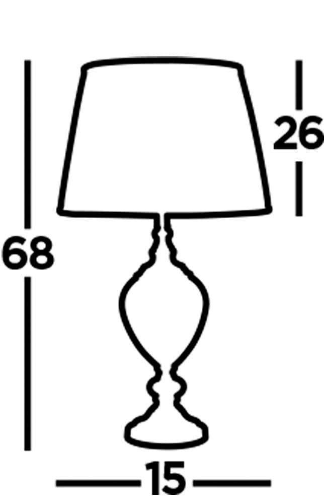 Searchlight Greyson Table Lamp | Braun