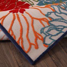 Sanat Teppich Floral 2 Outdoor | Mehrfarbig