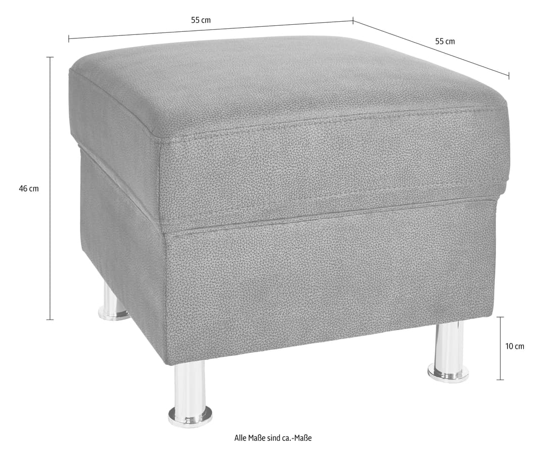 sit&more Hocker Ascara | Grau
