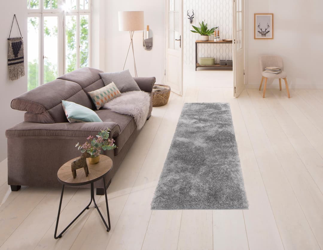 my home Hochflor-Läufer Malin | Grau
