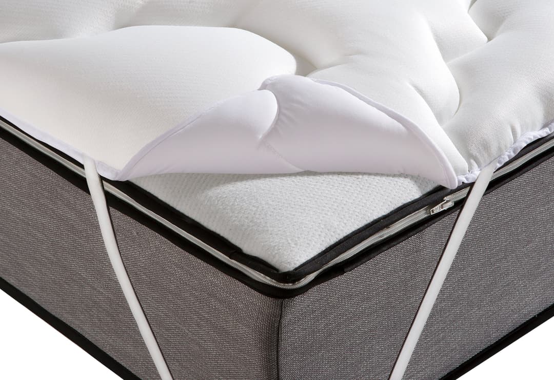 fan Boxspring Matratzenauflage | Weiß