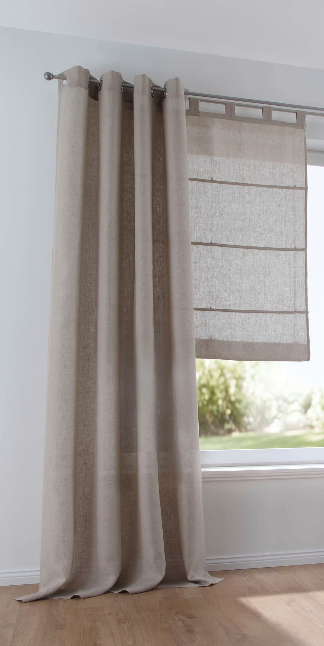 Kutti Vorhang Metis Leinen | Beige