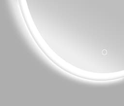 welltime LED-Lichtspiegel Aura | Silber